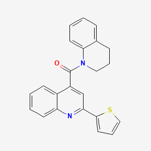 molecular formula C23H18N2OS B5400090 4-(3,4-dihydro-1(2H)-quinolinylcarbonyl)-2-(2-thienyl)quinoline 