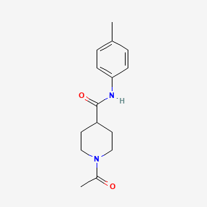 molecular formula C15H20N2O2 B5400106 1-acetyl-N-(4-methylphenyl)-4-piperidinecarboxamide 