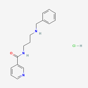 molecular formula C16H20ClN3O B5400114 N-[3-(benzylamino)propyl]nicotinamide hydrochloride 