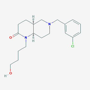 (4aS*,8aR*)-6-(3-chlorobenzyl)-1-(4-hydroxybutyl)octahydro-1,6-naphthyridin-2(1H)-one