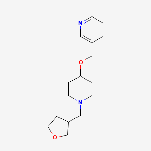 molecular formula C16H24N2O2 B5400187 3-({[1-(tetrahydro-3-furanylmethyl)-4-piperidinyl]oxy}methyl)pyridine 