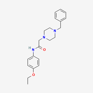 2-(4-benzyl-1-piperazinyl)-N-(4-ethoxyphenyl)acetamide
