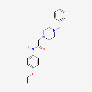 molecular formula C21H27N3O2 B5400230 2-(4-benzyl-1-piperazinyl)-N-(4-ethoxyphenyl)acetamide 