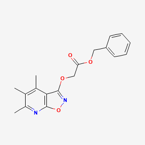 molecular formula C18H18N2O4 B5400268 benzyl [(4,5,6-trimethylisoxazolo[5,4-b]pyridin-3-yl)oxy]acetate 