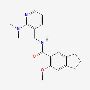 N-{[2-(dimethylamino)pyridin-3-yl]methyl}-6-methoxyindane-5-carboxamide