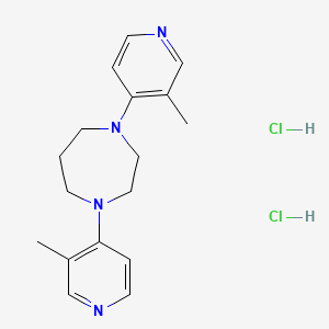 molecular formula C17H24Cl2N4 B5400408 1,4-bis(3-methyl-4-pyridinyl)-1,4-diazepane dihydrochloride 