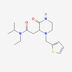 N-ethyl-N-isopropyl-2-[3-oxo-1-(2-thienylmethyl)-2-piperazinyl]acetamide