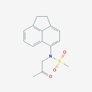 molecular formula C16H17NO3S B5400505 N-(1,2-dihydro-5-acenaphthylenyl)-N-(2-oxopropyl)methanesulfonamide 