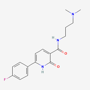 molecular formula C17H20FN3O2 B5400553 N-[3-(dimethylamino)propyl]-6-(4-fluorophenyl)-2-hydroxynicotinamide 
