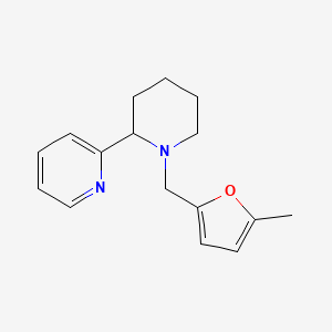 molecular formula C16H20N2O B5400586 2-{1-[(5-methyl-2-furyl)methyl]-2-piperidinyl}pyridine 