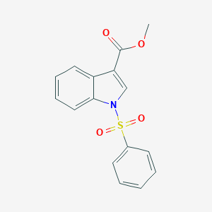 molecular formula C16H13NO4S B054006 methyl 1-(phenylsulfonyl)-1H-indole-3-carboxylate CAS No. 116325-17-8