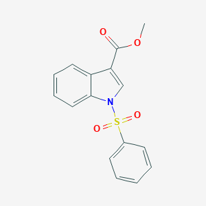 molecular formula C16H13NO4S B054006 Methyl 1-(benzenesulfonyl)indole-3-carboxylate CAS No. 116325-17-8