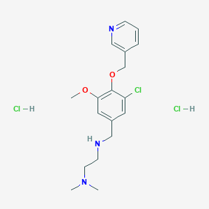 molecular formula C18H26Cl3N3O2 B5400605 N'-[3-chloro-5-methoxy-4-(3-pyridinylmethoxy)benzyl]-N,N-dimethyl-1,2-ethanediamine dihydrochloride 