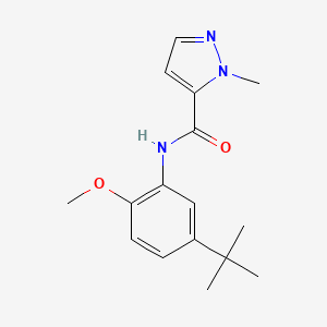 molecular formula C16H21N3O2 B5400633 N-(5-tert-butyl-2-methoxyphenyl)-1-methyl-1H-pyrazole-5-carboxamide 