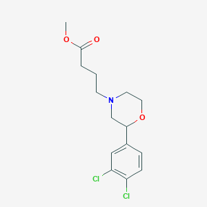 molecular formula C15H19Cl2NO3 B5400732 methyl 4-[2-(3,4-dichlorophenyl)morpholin-4-yl]butanoate 