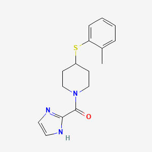 1-(1H-imidazol-2-ylcarbonyl)-4-[(2-methylphenyl)thio]piperidine