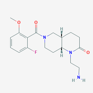 rel-(4aS,8aR)-1-(2-aminoethyl)-6-(2-fluoro-6-methoxybenzoyl)octahydro-1,6-naphthyridin-2(1H)-one hydrochloride