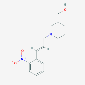 {1-[3-(2-nitrophenyl)-2-propen-1-yl]-3-piperidinyl}methanol