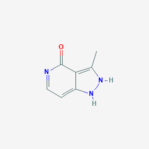 molecular formula C7H7N3O B054008 3-methyl-1H-pyrazolo[4,3-c]pyridin-4(5H)-one CAS No. 120422-92-6