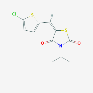 3-sec-butyl-5-[(5-chloro-2-thienyl)methylene]-1,3-thiazolidine-2,4-dione