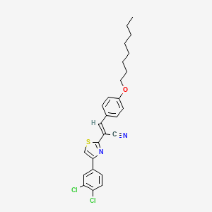 2-[4-(3,4-dichlorophenyl)-1,3-thiazol-2-yl]-3-[4-(octyloxy)phenyl]acrylonitrile