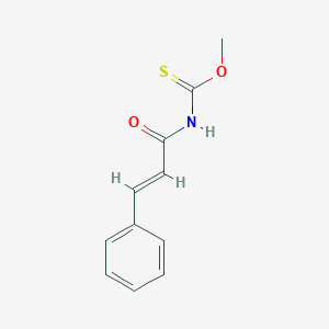molecular formula C11H11NO2S B5400840 O-methyl cinnamoylthiocarbamate 