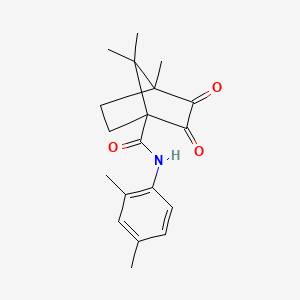 N-(2,4-dimethylphenyl)-4,7,7-trimethyl-2,3-dioxobicyclo[2.2.1]heptane-1-carboxamide