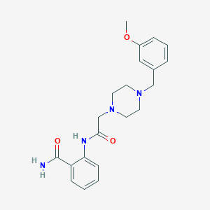 2-({[4-(3-methoxybenzyl)-1-piperazinyl]acetyl}amino)benzamide