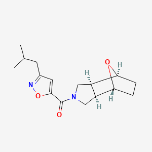 molecular formula C16H22N2O3 B5400924 (1R*,2R*,6S*,7S*)-4-[(3-isobutyl-5-isoxazolyl)carbonyl]-10-oxa-4-azatricyclo[5.2.1.0~2,6~]decane 