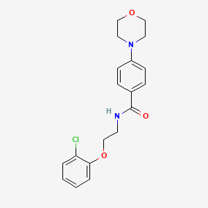N-[2-(2-chlorophenoxy)ethyl]-4-(4-morpholinyl)benzamide