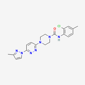 N-(2-chloro-4-methylphenyl)-4-[6-(3-methyl-1H-pyrazol-1-yl)-3-pyridazinyl]-1-piperazinecarboxamide