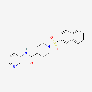 1-(2-naphthylsulfonyl)-N-3-pyridinyl-4-piperidinecarboxamide
