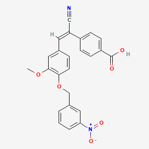 4-(1-cyano-2-{3-methoxy-4-[(3-nitrobenzyl)oxy]phenyl}vinyl)benzoic acid