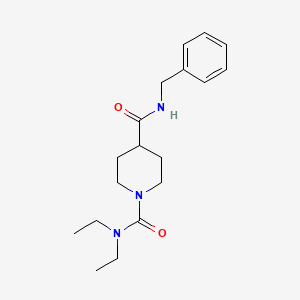 molecular formula C18H27N3O2 B5401006 N~4~-benzyl-N~1~,N~1~-diethyl-1,4-piperidinedicarboxamide 