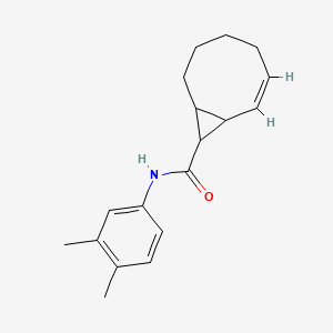 molecular formula C18H23NO B5401040 N-(3,4-dimethylphenyl)bicyclo[6.1.0]non-2-ene-9-carboxamide 