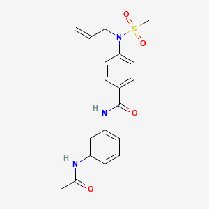 N-[3-(acetylamino)phenyl]-4-[allyl(methylsulfonyl)amino]benzamide