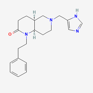 (4aS*,8aR*)-6-(1H-imidazol-4-ylmethyl)-1-(2-phenylethyl)octahydro-1,6-naphthyridin-2(1H)-one