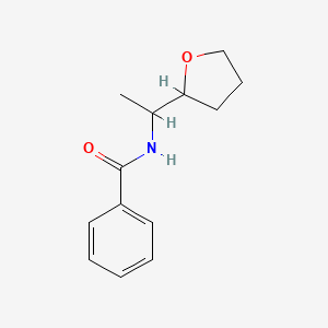 molecular formula C13H17NO2 B5401103 N-[1-(tetrahydro-2-furanyl)ethyl]benzamide 