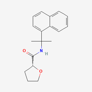 molecular formula C18H21NO2 B5401113 (2R)-N-[1-methyl-1-(1-naphthyl)ethyl]tetrahydrofuran-2-carboxamide 