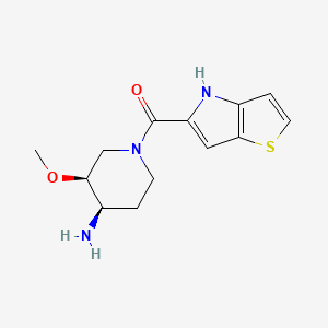 [(3S,4R)-4-amino-3-methoxypiperidin-1-yl]-(4H-thieno[3,2-b]pyrrol-5-yl)methanone