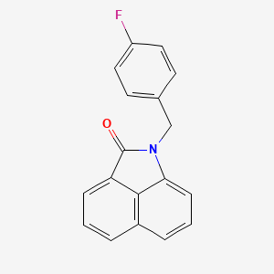 molecular formula C18H12FNO B5401154 1-(4-fluorobenzyl)benzo[cd]indol-2(1H)-one 