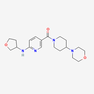 5-[(4-morpholin-4-ylpiperidin-1-yl)carbonyl]-N-(tetrahydrofuran-3-yl)pyridin-2-amine