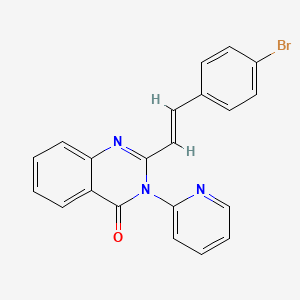 2-[2-(4-bromophenyl)vinyl]-3-(2-pyridinyl)-4(3H)-quinazolinone