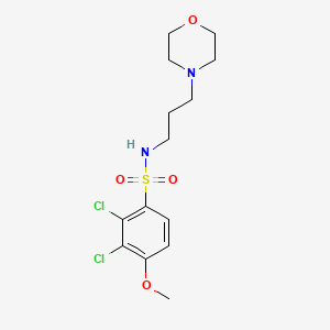 molecular formula C14H20Cl2N2O4S B5401203 2,3-dichloro-4-methoxy-N-[3-(4-morpholinyl)propyl]benzenesulfonamide 