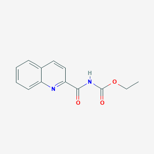 molecular formula C13H12N2O3 B5401227 ethyl (2-quinolinylcarbonyl)carbamate 