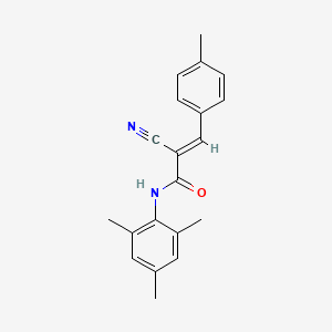 molecular formula C20H20N2O B5401230 2-cyano-N-mesityl-3-(4-methylphenyl)acrylamide 