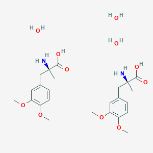 molecular formula C12H18ClNO4 B054013 3,4-二甲氧基-α-甲基苯丙氨酸 CAS No. 115217-60-2