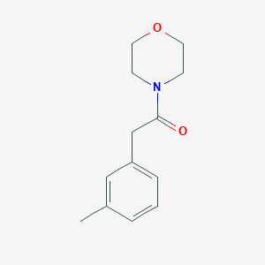 molecular formula C13H17NO2 B5401313 4-[(3-methylphenyl)acetyl]morpholine 