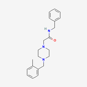 molecular formula C21H27N3O B5401317 N-benzyl-2-[4-(2-methylbenzyl)-1-piperazinyl]acetamide 