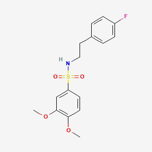 N-[2-(4-fluorophenyl)ethyl]-3,4-dimethoxybenzenesulfonamide